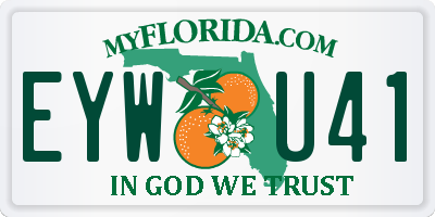 FL license plate EYWU41