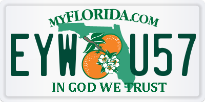 FL license plate EYWU57
