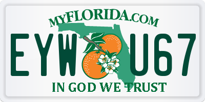 FL license plate EYWU67