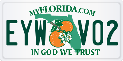 FL license plate EYWV02