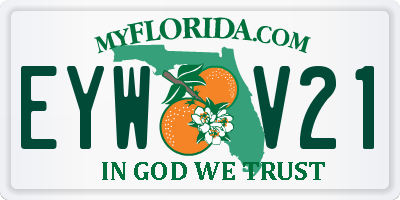 FL license plate EYWV21
