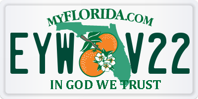 FL license plate EYWV22