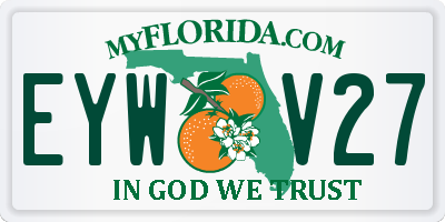 FL license plate EYWV27