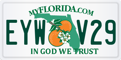 FL license plate EYWV29