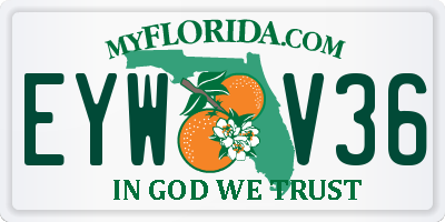 FL license plate EYWV36