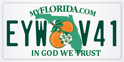 FL license plate EYWV41