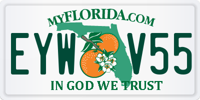 FL license plate EYWV55
