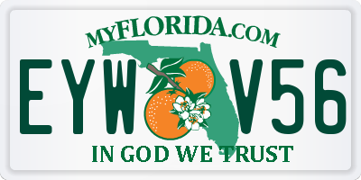 FL license plate EYWV56
