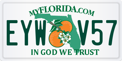FL license plate EYWV57