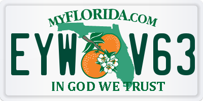 FL license plate EYWV63
