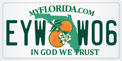 FL license plate EYWW06