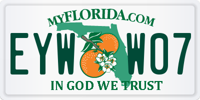FL license plate EYWW07
