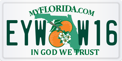 FL license plate EYWW16