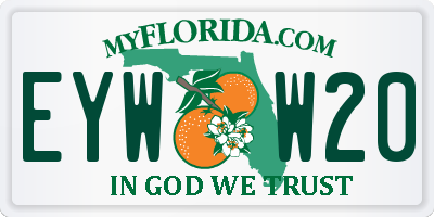FL license plate EYWW20