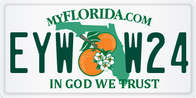 FL license plate EYWW24