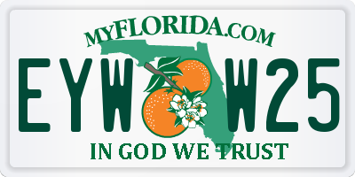 FL license plate EYWW25