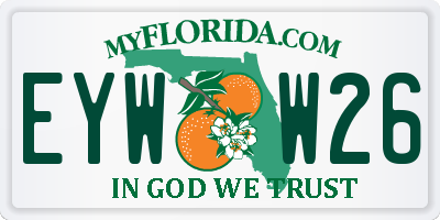 FL license plate EYWW26