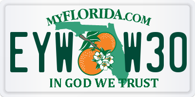 FL license plate EYWW30