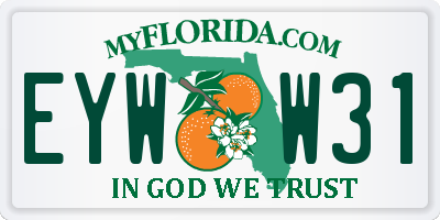 FL license plate EYWW31