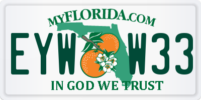 FL license plate EYWW33