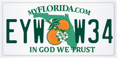 FL license plate EYWW34