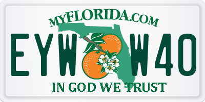 FL license plate EYWW40