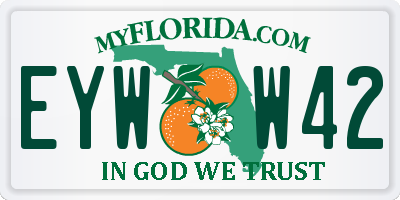 FL license plate EYWW42