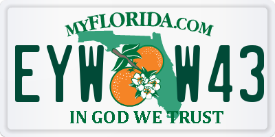 FL license plate EYWW43