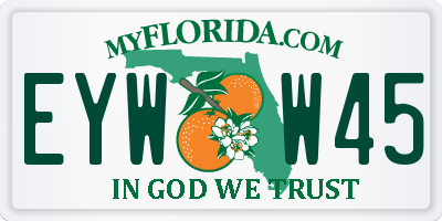 FL license plate EYWW45