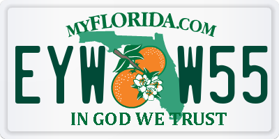 FL license plate EYWW55