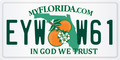 FL license plate EYWW61