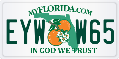 FL license plate EYWW65
