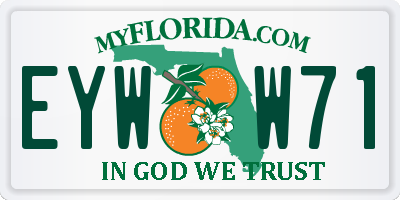 FL license plate EYWW71