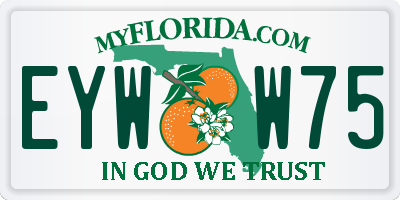 FL license plate EYWW75