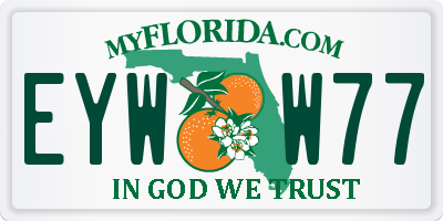 FL license plate EYWW77