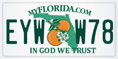 FL license plate EYWW78