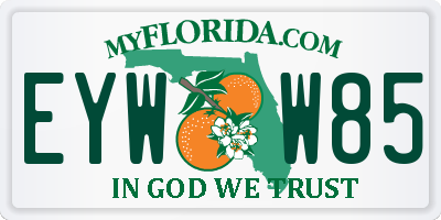 FL license plate EYWW85
