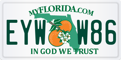 FL license plate EYWW86
