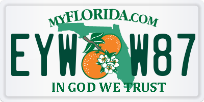 FL license plate EYWW87