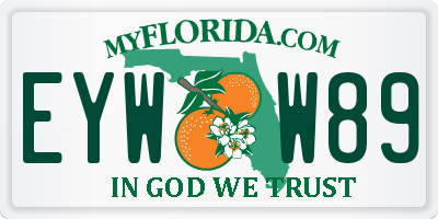 FL license plate EYWW89