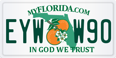 FL license plate EYWW90