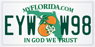FL license plate EYWW98