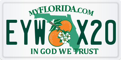 FL license plate EYWX20