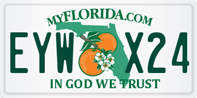 FL license plate EYWX24