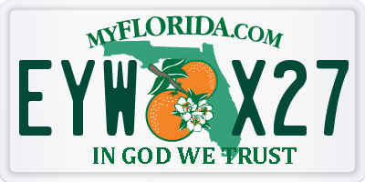 FL license plate EYWX27