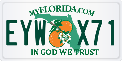 FL license plate EYWX71