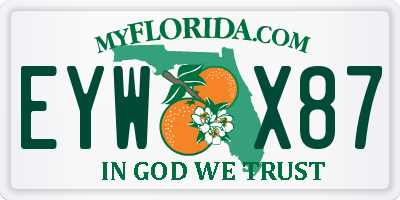 FL license plate EYWX87
