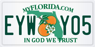 FL license plate EYWY05