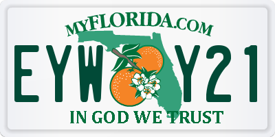 FL license plate EYWY21
