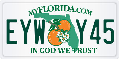 FL license plate EYWY45